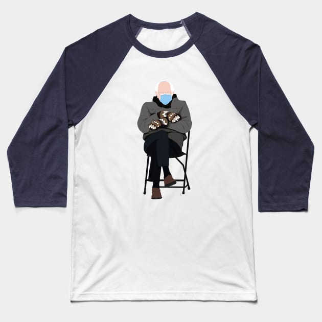 Bernie Sanders Inauguration Meme Baseball T-Shirt by valentinahramov